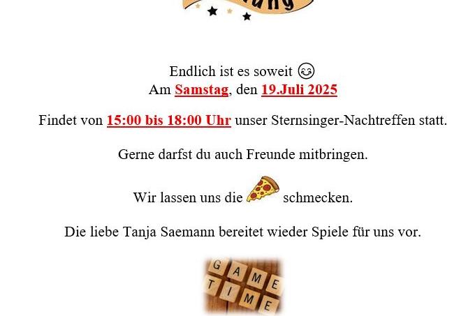 Sternsinger Nachtreffen Uffenheim